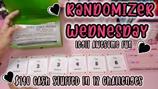 🖤🌺 Randomizer Wednesday 🌺🖤 140 Cash Saved with Fun savings Challenges 🖤 My Personal jackpot 🌺 [upl. by Dylana]