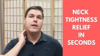 How to Get Rid of Neck Tightness and Muscle Spasms in Seconds [upl. by Oz428]