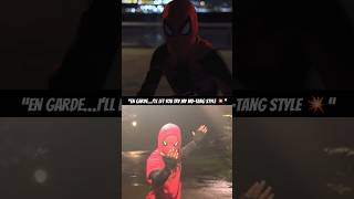 “En Garde…I’ll let you try my WuTang Style💥” spiderman spidermanfanfilm marvel venom fanfilm [upl. by Moss]