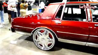 Candy Brandywine Chevy Caprice LS Box on 26quot DUB Cream Floaters V103 Car Show 2011  HD [upl. by Nannie708]