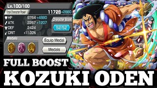 KOZUKI ODEN FULL BOOST  ONE PIECE BOUNTY RUSH  OPBR [upl. by Aicnatsnoc]