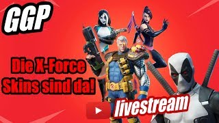 XForce Skins sind da  XForce Outfits und Ausrüstungspaket  Deadpool Shop  Fortnite Live [upl. by Affrica609]