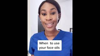 How to Use Face Oils Before or After Moisturizing  Skincare for Black Skin shorts youtubeshorts [upl. by Pedrick]