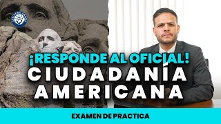 Responde al oficial  Ciudadanía americana 2024 [upl. by Eirb942]