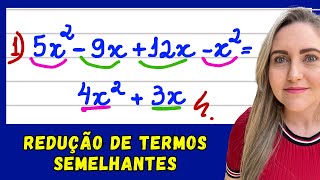 EXPRESSÕES ALGÉBRICAS  REDUÇÃO DOS TERMOS SEMELHANTES  EXPLICAÇÃO DO CONTEÚDO [upl. by Blynn834]