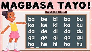 ABAKADA  UNANG HAKBANG SA PAGBASA  MATUTONG BUMASA NG TAGALOG  TEACHING MAMA [upl. by Brigham]