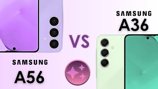 Samsung Galaxy A56 VS A36 Ultimate Comparision samsung samsunggalaxy comparision evolution me [upl. by Stortz]