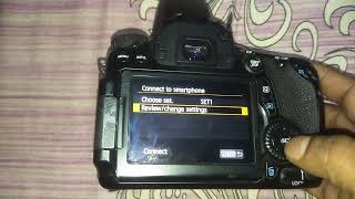 How to connect Canon eos 70D to samrtphone  canon 70d wifi setup  dslr camera wifi password [upl. by Luht883]