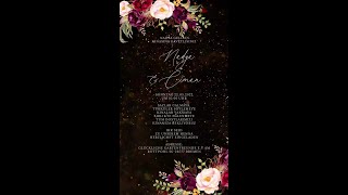 elegant wedding video invitation digital [upl. by Pete]