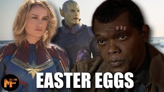 Captain Marvel TeaserFirst Look Breakdown Easter Eggs Cameos amp Explanations [upl. by Leund]