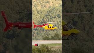 helicopter BELLRANGE429 ECNOT takeoff aeropuerto andorra firefighter rescue viralvideo [upl. by Hgalehs]