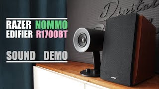 Razer Nommo vs Edifier R1700BT  Sound Demo w Bass Test [upl. by Ayotahs]