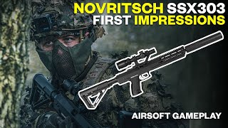 Novritsch SSX303 First Impressions  Airsoft Sniper Gameplay AMAZING but FLAWED [upl. by Wycoff]