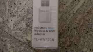 Unpacking TPLINK TLWN723N 150Mbps Mini Wireless N USB Adapter [upl. by Karen]