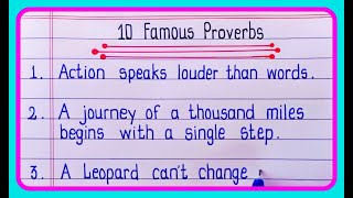 English Proverbs  10 Common Proverbs in English with meanings [upl. by Alexandr]