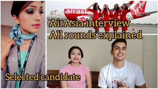 Air Asia Cabin crew interview  All rounds explained AirAsia  AirAsia Airhostess Interview [upl. by Eiliak]