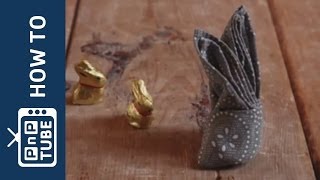 How to make Bunny Napkins [upl. by Eetnuahs]