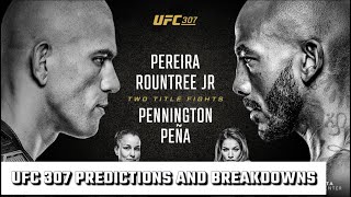 UFC 307 predictions and breakdowns [upl. by Vinaya]