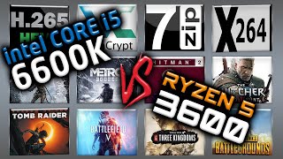 i5 6600K vs Ryzen 5 3600 Benchmarks – 15 Tests UPDATED 🔥 [upl. by Eneja870]