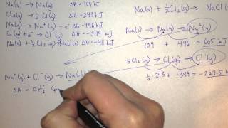 Easiest Way to Calculate Lattice Energy  Three Examples [upl. by Gorlin761]