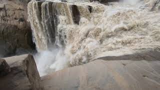 Augrabies falls in flood 13 February 2021 approaching the falls [upl. by Hildebrandt646]