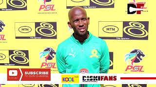 Interview with Mosa Lebusa  Mamelodi Sundowns vs Polokwane City [upl. by Pillow]