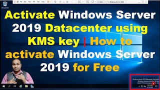 Activate Windows Server 2019 Datacenter using KMS key  How to activate Windows Server 2019 for Free [upl. by Novoj]