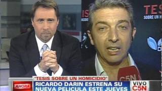 C5N  CINE DARIN SOBRE SU NUEVA PELICULA quotTESIS SOBRE UN HOMICIDIOquot [upl. by Whiting]