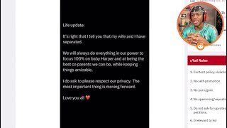 KSI Reacts To Randolph Divorce With His Wife 💔 [upl. by Nahtiek]