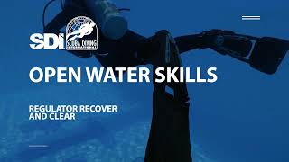 How To Recover and Clear a Scuba Regulator  SDI Open Water Skills [upl. by Byrn]