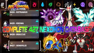 Nexomon Extinction Abyssal Update Complete Database All 427 Nexomon [upl. by Ursa]