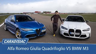 Comparatif  Alfa Romeo Giulia Quadrifoglio VS BMW M3  familiales débridées [upl. by Dyer]