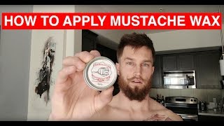 How to use Mustache Wax [upl. by Neelat]