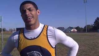 Rocky Mount Prep Jags Terrance Booth 110M Hurdles [upl. by Alleda]