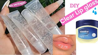 How To Make Lip gloss with vaseline 💦no versagel  DIY Lip gloss  Vaseline Lip gloss [upl. by Sidnak]