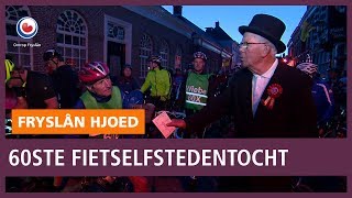 REPO Wiebe Tolsma voor de 60ste keer over de finish Fietselfstedentocht [upl. by Scheck]