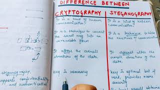 Difference between Steganography and Cryprtography  Cryptography vs Staganography in HINDI [upl. by Lizzie]