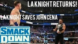 La knight returns and saves John Cenabloodline vs johnampla knight at fastlane Smackdown review [upl. by Eonak]