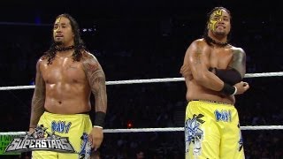 The Usos vs 3MB WWE Superstars Sept 13 2013 [upl. by Frangos]