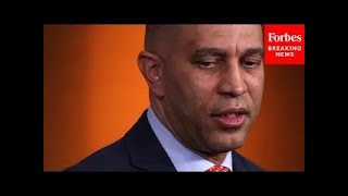 Hakeem Jeffries Warns That Trump Will Enact Project 2025 If Elected In 2024 [upl. by Annorah]