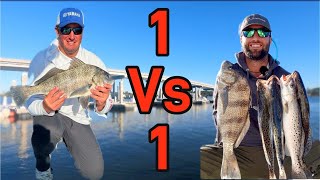 1 v 1 Fishing Challenge Against One Of The Best Fishing Guides In Charleston SC [upl. by Kiah]