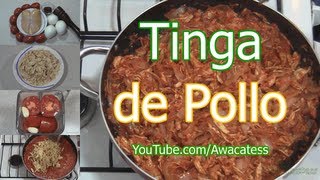 Tinga de Pollo con Chipotle Recetas de Comidas Mexicanas faciles y economicas Cocina Casera [upl. by Christalle882]