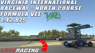 iRacing Formula Vee  VIR North  142875  Lap Guide [upl. by Mateo]