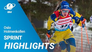 World Cup 2223 Oslo Holmenkollen Men Sprint Highlights [upl. by Nyrrat]