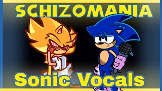 Schizomania Sonic Sing it  FNF chaos nightmare [upl. by Adnal]