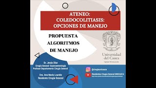 Coledocolitiasis  Opciones terapéuticas ATENEO [upl. by Eyllib375]