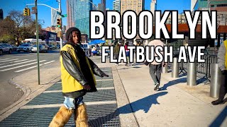 NEW YORK CITY Walking Tour 4K  BROOKLYN  FLATBUSH AVENUE [upl. by Clothilde]