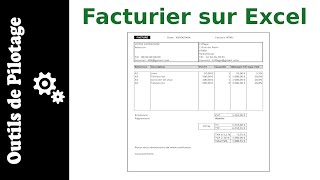 Automatiser vos factures sur Excel  modèle [upl. by Eimor]