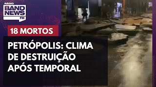 Petrópolis Moradores mostram rastro de destruição Shorts [upl. by Ugo]