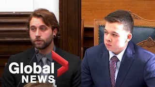 Kyle Rittenhouse trial Shooting survivor thought Rittenhouse quotwas an active shooterquot [upl. by Atnicaj]